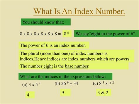 what does index mean.